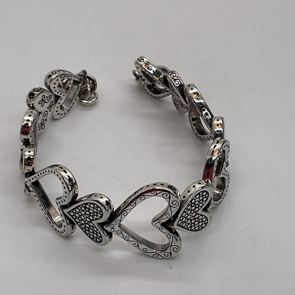 Brighton Fall in Love Silver Heart Bracelet with Sparkling Accents - Picture 7 of 9